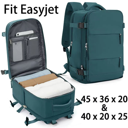 Easyjet Cabin Bag 45x36x20 Backpack, 40x20x25 Ryanair Carry-Ons, Women/Men Aeroplane Travel Backpack, Cabin Size Laptop Backpack