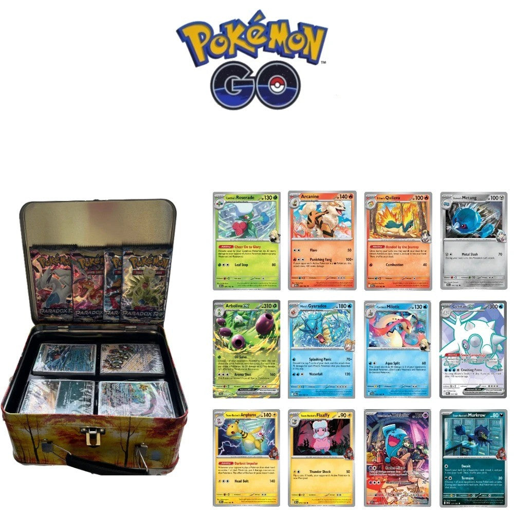 Hot 41/42/48/68/118/210 Caixa de Ferro Pok é mon Pikachu Trading Game Card PTCG Mewtwo Sylveen Série de Brinquedos Anime Battle Card