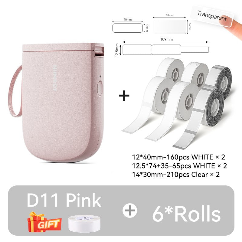 Mini Impressora de Etiquetas Portátil NIIMBOT D11 Nova Versão 300DPI Bluetooth Sem Fio Máquina de Etiquetas Impressora de Adesivos para Cozinha e Crachás
