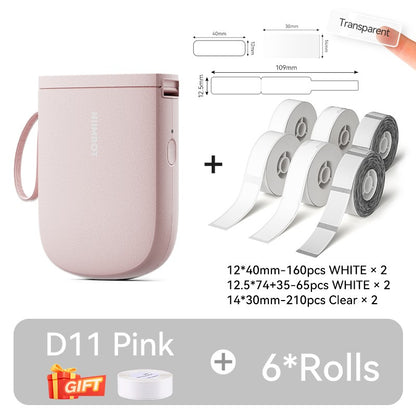 Mini Impressora de Etiquetas Portátil NIIMBOT D11 Nova Versão 300DPI Bluetooth Sem Fio Máquina de Etiquetas Impressora de Adesivos para Cozinha e Crachás