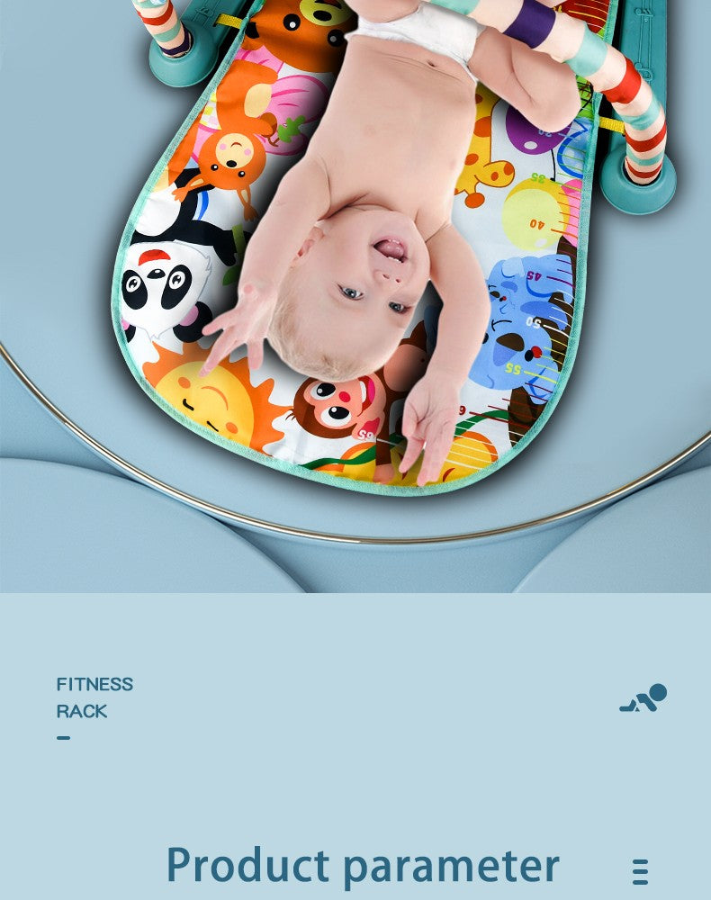 Tapete de Atividades para Bebê Multifuncional, Ginásio de Fitness, Brinquedo Musical, Educacional, para Engatinhar, Presente para Crianças