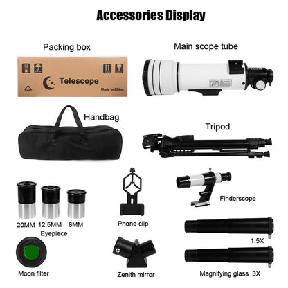 BORWOLF F40070M Professional Astronomical Telescope 200X Monocular 70MM Large-Aperture for Stargazing Moon And Bird Watching