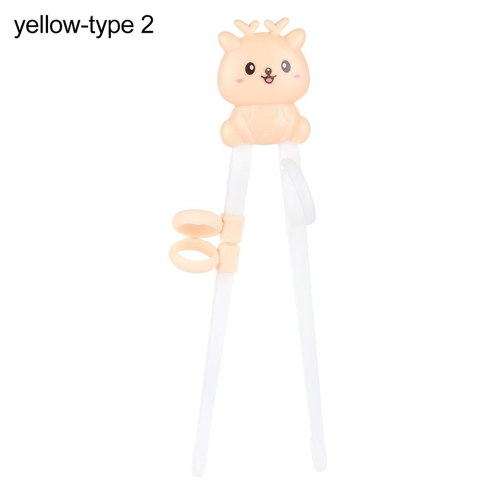 1 Pair Cartoon Chopsticks Children Eating Training Chopsticks Learn Chopsticks Correct Usage Baby Practice Chopstick