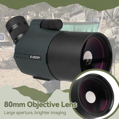Telescópio/Luneta Compacto Svbony SV41Pro 28-84x80mm Mini Maksutov para Observação de Aves, Uso Terrestre e Astronômico