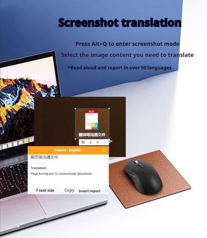 Ai Voice Mouse Wireless Bluetooth Dual-Mode Rechargeable for Laptop Pc Voice Typing Translation Deepseek Gpt intelligent Office