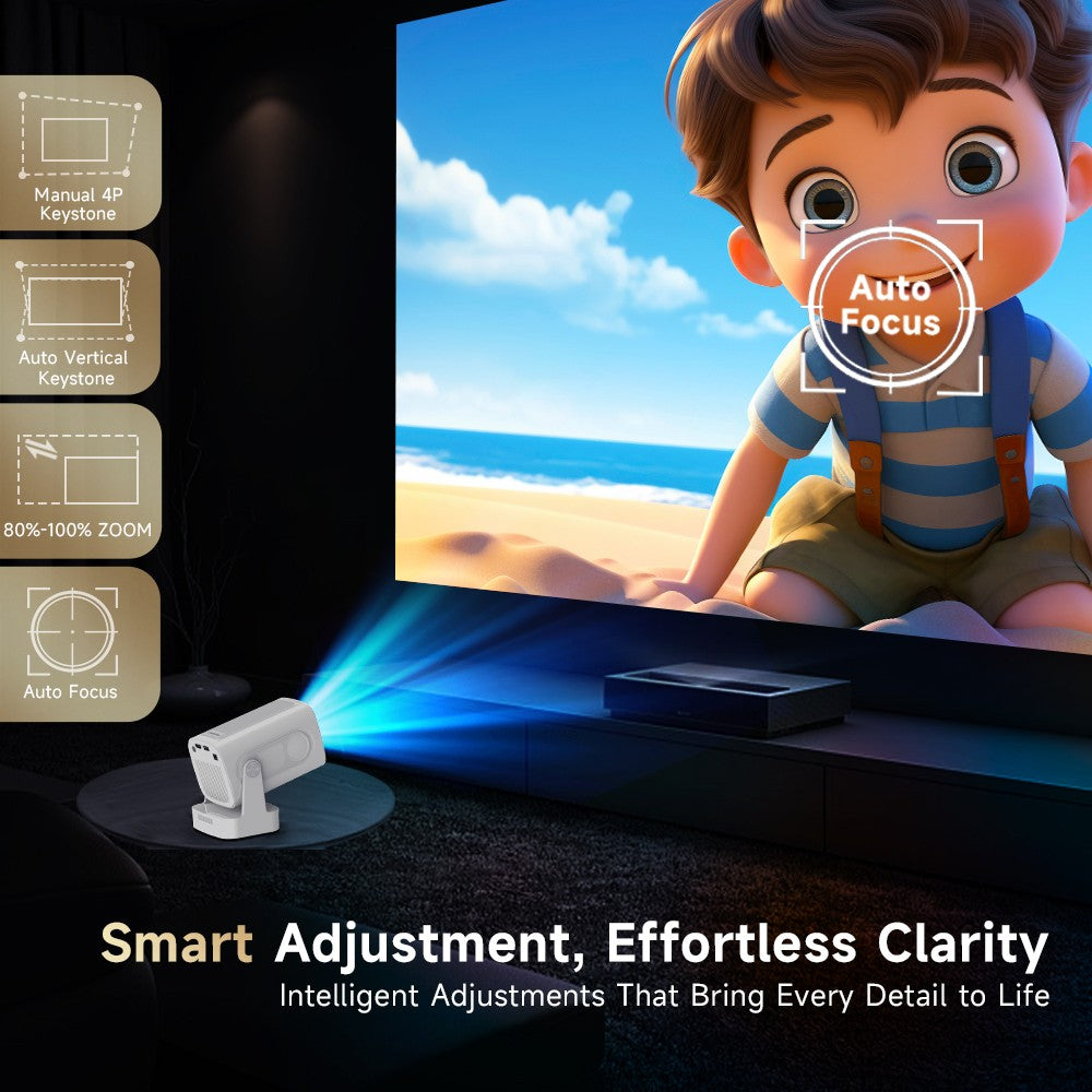 Magcubic HY310 Auto Focus 4K HD Mini Projector 330ANSI 1080P Android 11 Portable Cinema 5W Speaker Air Mouse Voice Control HY300