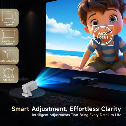 Magcubic HY310 Auto Focus 4K HD Mini Projector 330ANSI 1080P Android 11 Portable Cinema 5W Speaker Air Mouse Voice Control HY300