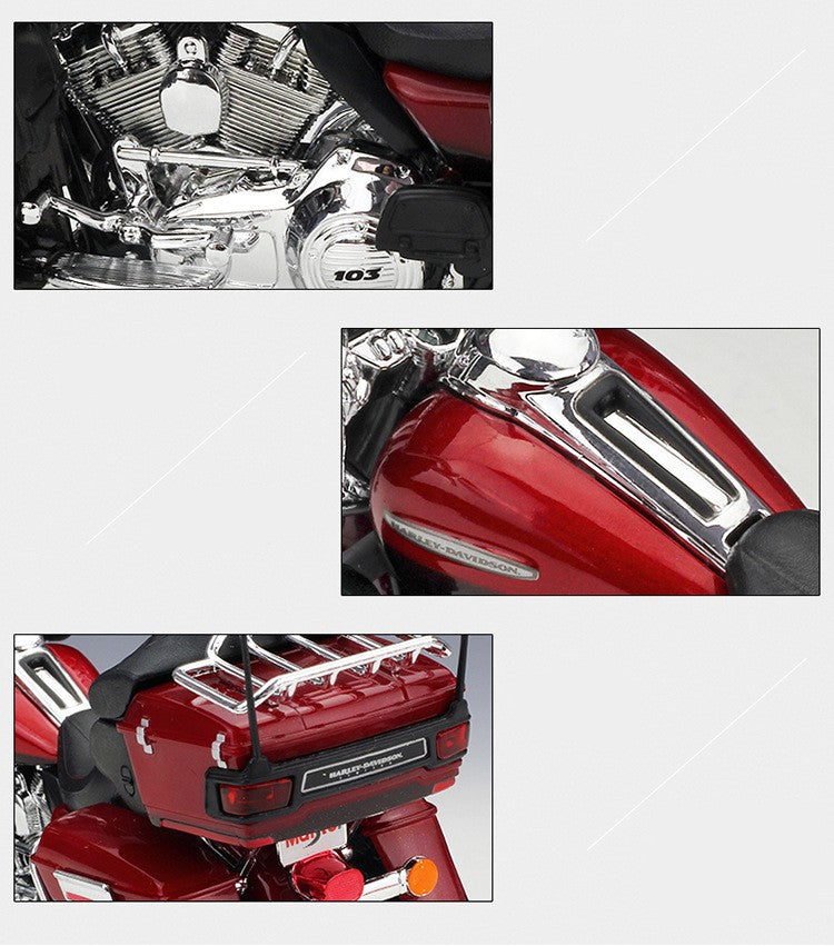 Maisto 1:12 Harley FLHTK Electra Glide Ultra Limited Liga Clássica Modelo de Motocicleta Brinquedo de Metal Fundido Moto de Lazer Modelo Infantil Presente
