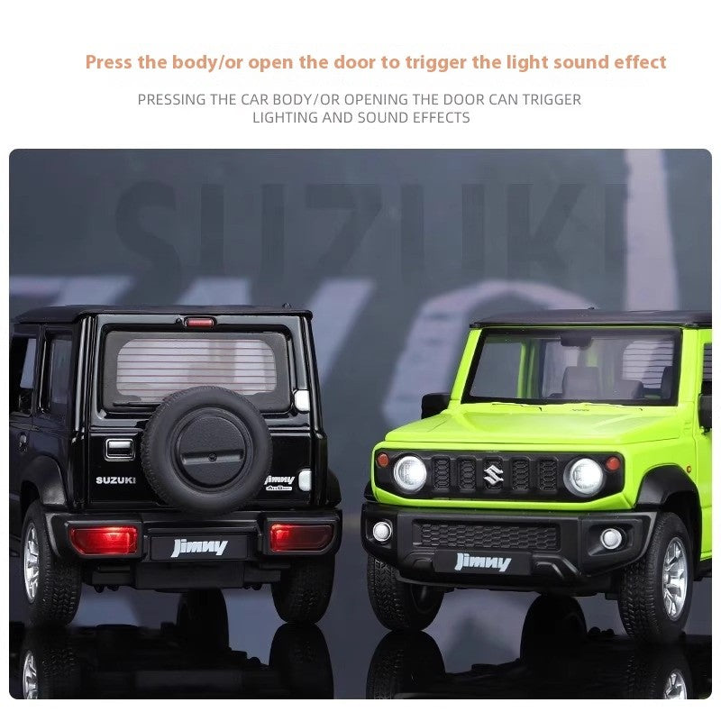 Miniaturas 1/24 Suzuki Jimny SUV Liga Off Road Modelo Diecast Puxar para Trás Brinquedo Infantil Presente Para Crianças Presente de Aniversário Para Namorado
