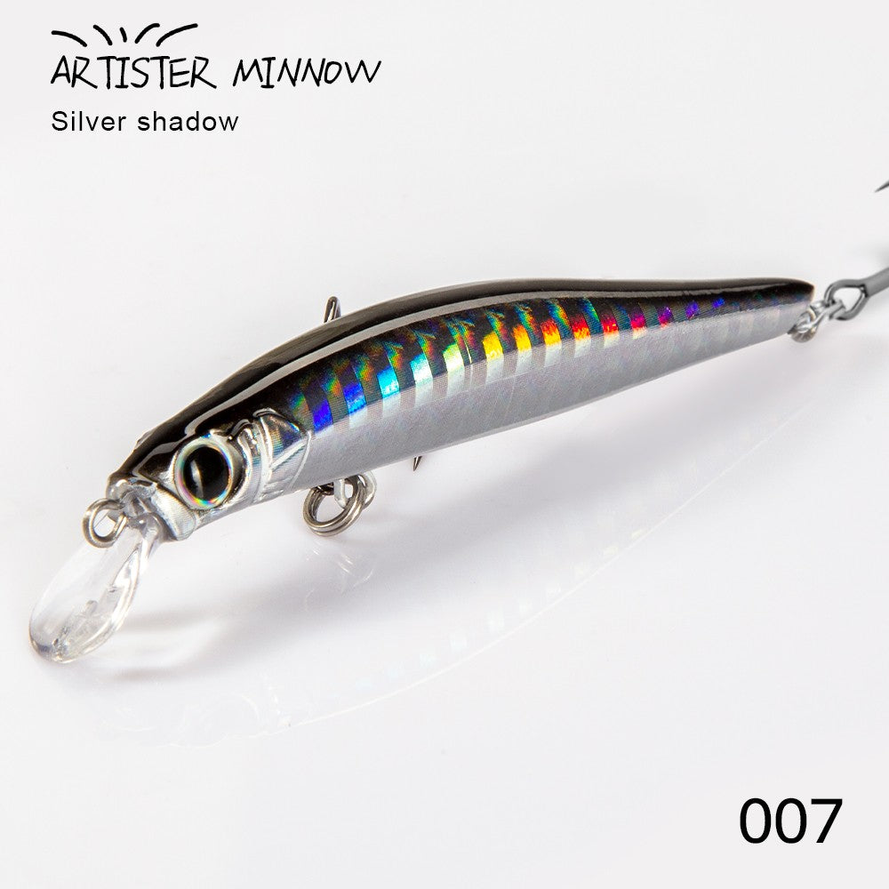 Isca de Pesca de Truta Hunthouse Isca Rígida Sinking Jerkbait 70/80/105mm 7/8.5/18.5g Artist Minnow Isca de Pesca Marinha Twitch Para Robalo