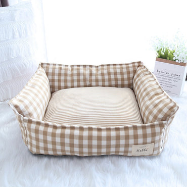 Cama Para Cães Gatos Filhote De Cachorro Casa Canil Para Cães Internos Pequeno Médio Gato Sofá Para Animais De Estimação Cama De Dormir Móveis Suprimentos Para Animais De Estimação Acessórios
