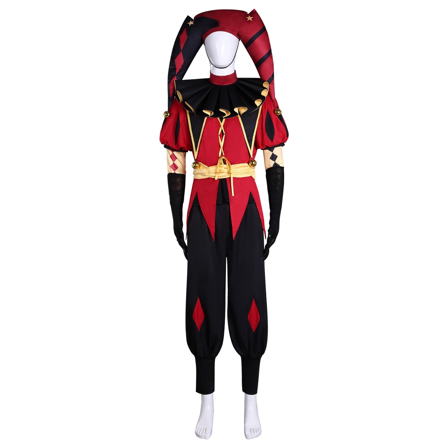 Hazbin Hotel Fizzarolli Cosplay Costume The Amazing Digital Circus Pomni Pierrot Harlequin Clown Outfit Halloween Party Costume