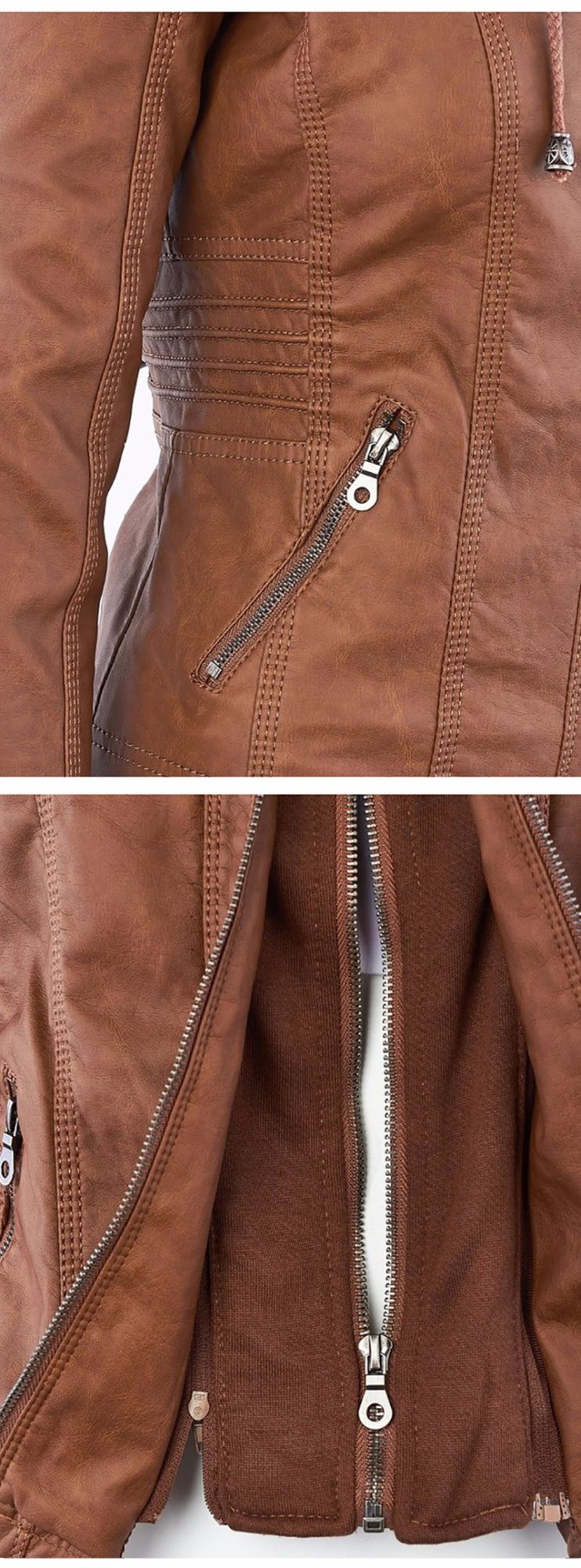 Faux Leather Jacket Women 2025 Basic Jacket Coat Female Winter Motorcycle Jacket PU Leather Zipper Hoodies Outerwear chaqueta