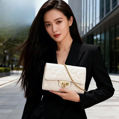 Women's Fashionable Casual Embroidered Butterfly Pattern Shoulder/crossbody Chain Small Square Bag, Mini Clutch