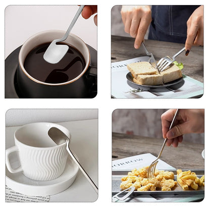 16pcs Dinnerware Set Stainless Steel Cutlery Set Mirror Silverware Knife Fork Spoon Tableware Flatware Set Dishwasher Safe