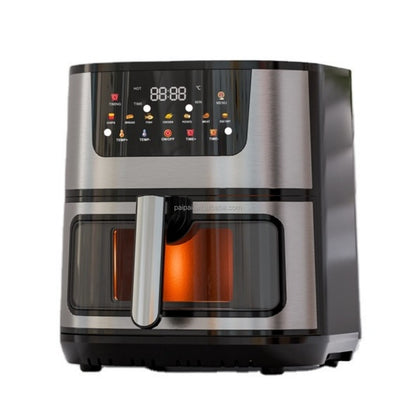 Large 15L Capacity Smart Home Appliances Stainless Steel French Air Fryer Machine Square-Shaped Visual Window Household