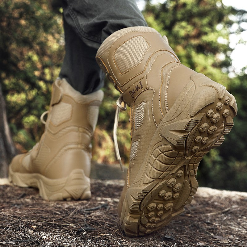 Botas de Segurança Masculinas Impermeáveis para Exteriores com Bico de Aço, Botas de Trabalho Masculinas Antiesmagamento com Bico de Aço, Tamanho 47