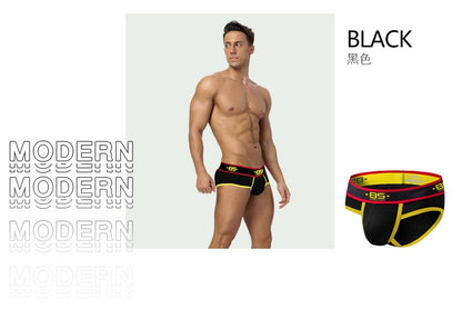 BS 4PC/LOT Men Briefs Sexy Underwear Male Underpants Men's Sexy Breathable Brief Pants Comfortable Men Briefs Underwear Cotton