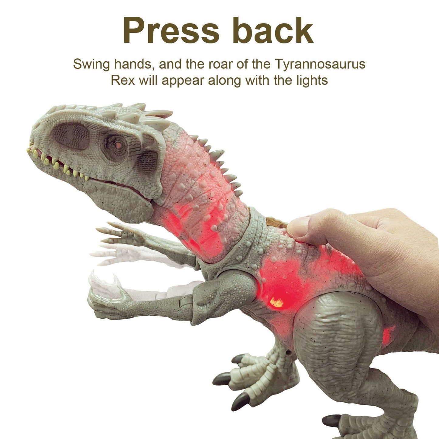 Novo Modelo Realista de Dinossauro Período Jurássico Elétrico Andando Efeito Sonoro Luz Rugindo Tiranossauro Presentes de Dinossauro para Meninos
