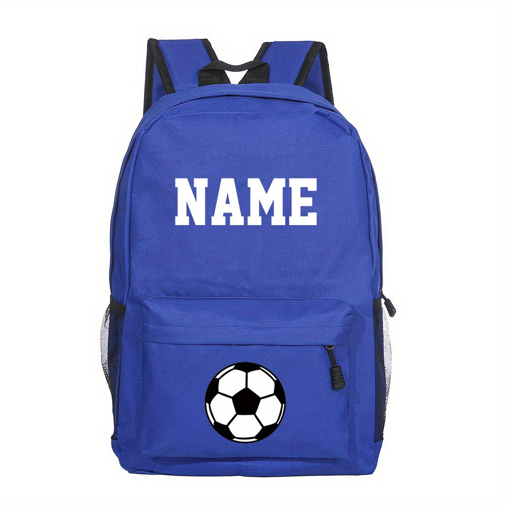 Mochila Escolar Personalizada para Meninos, Futebol, Basquete, com Nome, Mochila de Estudante, Bolsas para Laptop de Adolescentes, Presente de Volta às Aulas