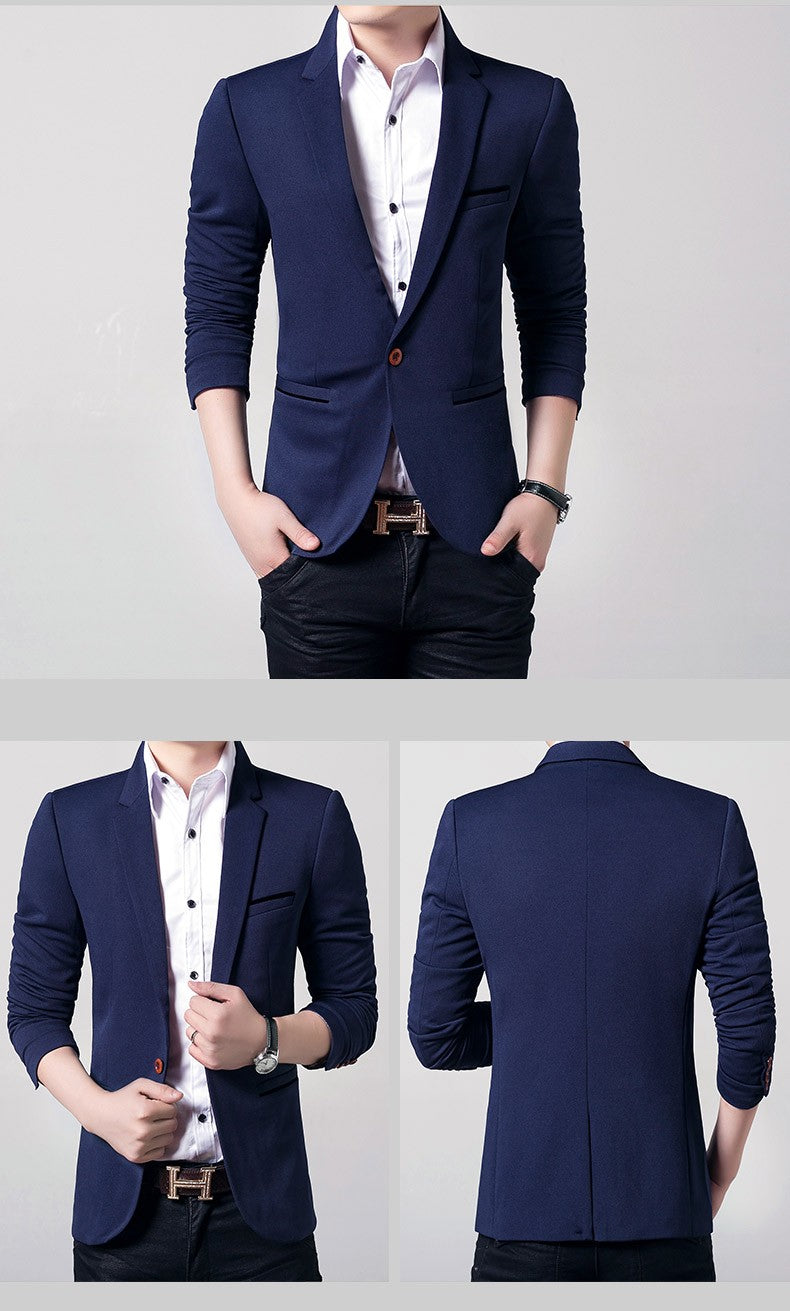Brand Men's Casual Blazer 2025 Autumn New Fashion Slim Business Suit Coat Gentleman High-quality Men's Clothing Homme M~5XL