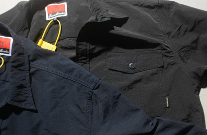 2025 Autumn New Japanese Retro Long-Sleeve Turn-down Collar Outdoor Cargo Shirt Men's Simple Fashion Loose Washed Casual Blouses