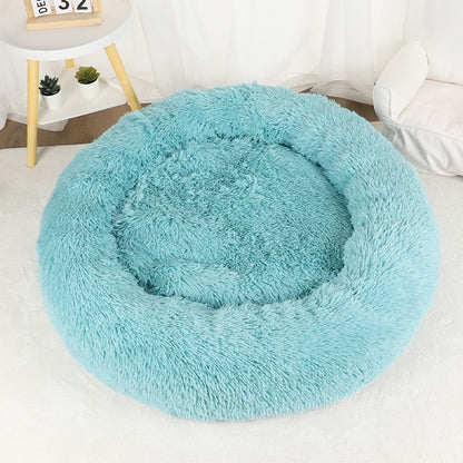 Cama para Cachorro, Donut Grande Redondo, Cesta Pelúcia de Inverno para Cães Médios, Acessórios, Casinha Fofa, Pequeno, Filhote, Animais de Estimação, Gato, Produtos