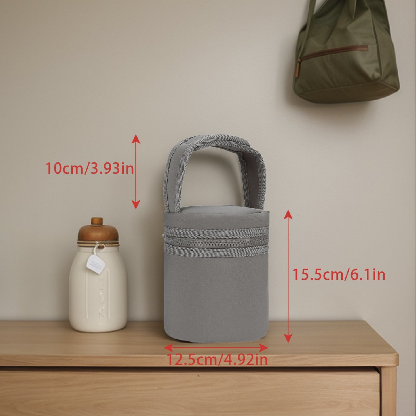 Waterproof bottle bag for baby and mother travel; milk bottle storage bag; mommy bag.