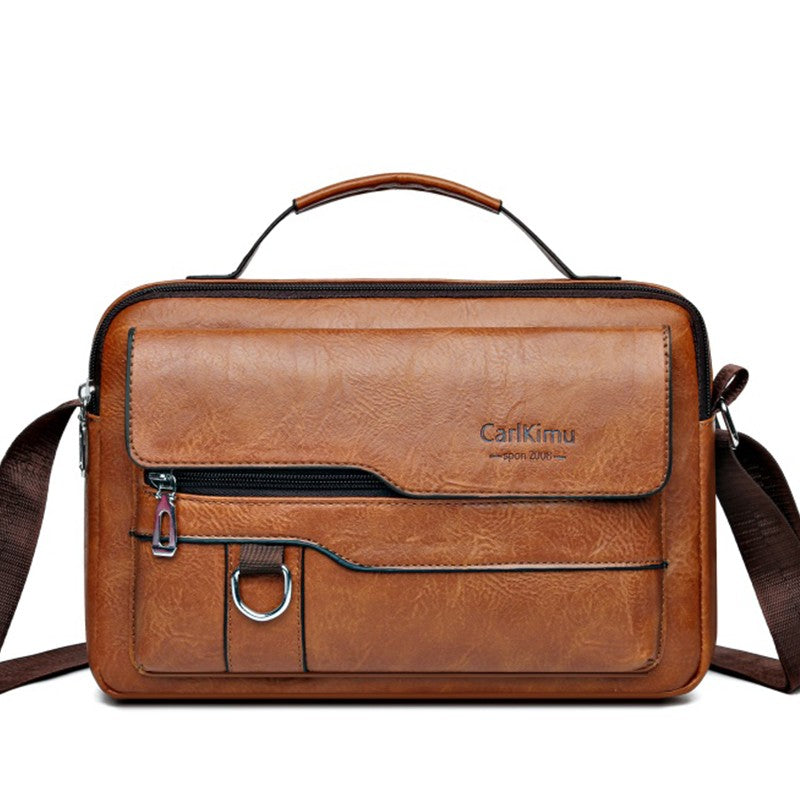 Men's and women's cross-body and shoulder bag for business, simple and casual, with minimalist design. Made of PU material.