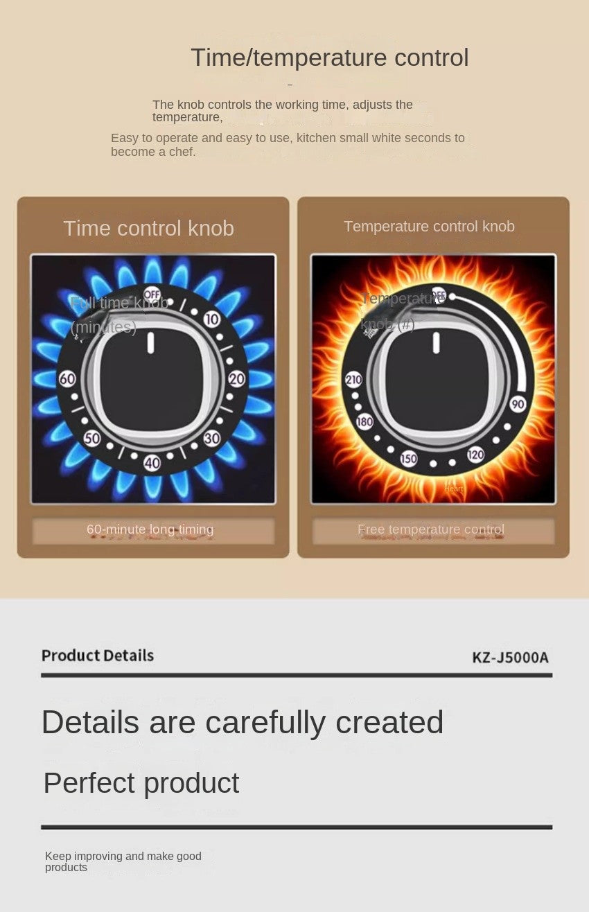 Flip-free air fryer double-layer fryer household large-capacity electric fryer fully automatic French fries machine