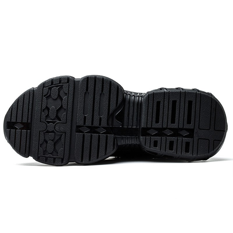 Sapatos de Segurança com Botão Rotativo Masculino Tênis com Bico de Aço e Amortecimento a Ar Sapatos de Trabalho Masculino Botas de Segurança Anti-Furos Calçados de Proteção