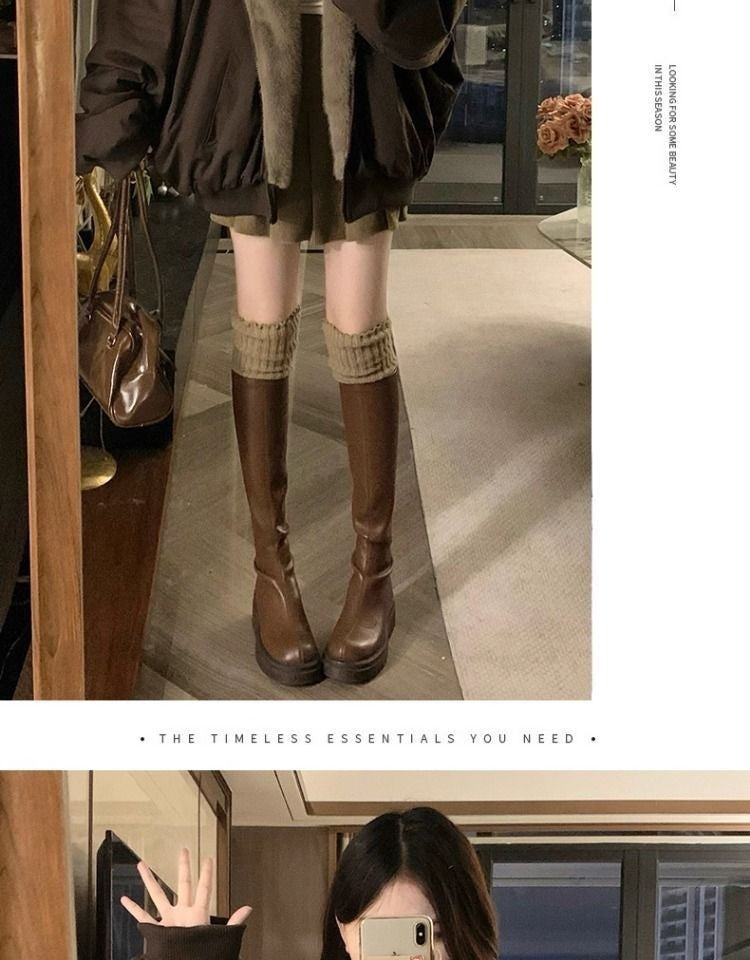 American Retro Reversible Velvet Zipper Hooded Jacket Women Winter Fashion Street Thick Loose Warm Harajuku Casual Plush Jacket