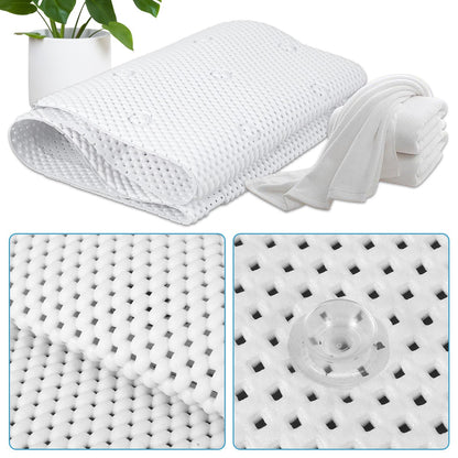 Non-slip Bathtub Cushion Mat with Suction Cup Full Body Rest Bath Pillow SPA Neck Cushion Hangable Bathroom Safety Accessories