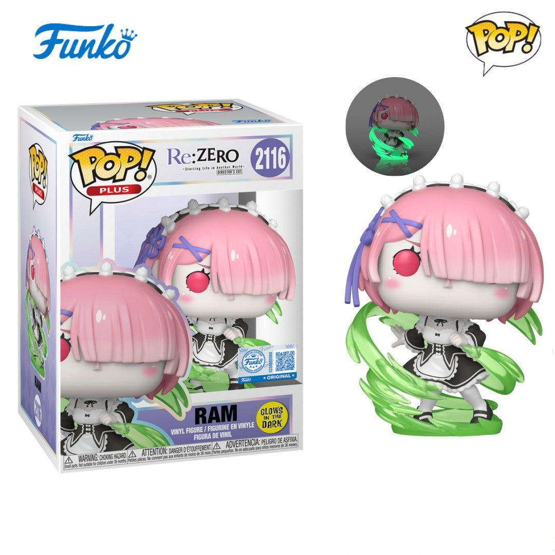 Re:ZERO?Starting Life in Another World Anime Figure Subaru Natsuki Emilia Rem Rem (GLOW) FUNKO POP Limited Edition Toy Gift