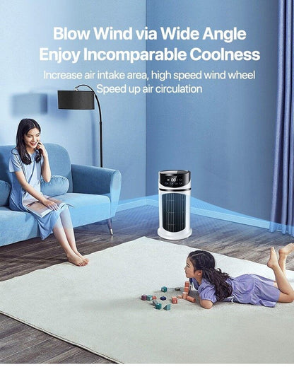 Mini Ar Condicionado Portátil USB Ventilador Refrigerador de Ar Resfriamento a Água Ar Condicionado Refrigerador de Ar para Casa e Escritório