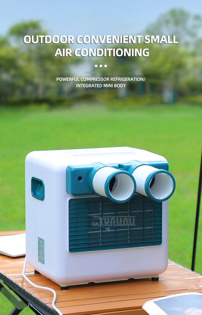 2025 Versão 3800BTU Ar Condicionado Pequeno para Acampamento Climatização Máquina de Resfriamento Móvel