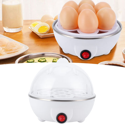 Panela Elétrica de Ovos para Uso Doméstico, Cozedor de Ovos para Café da Manhã, Mini Panela de Ovos Multifuncional, Vaporizador de Camada Única para Cozinha