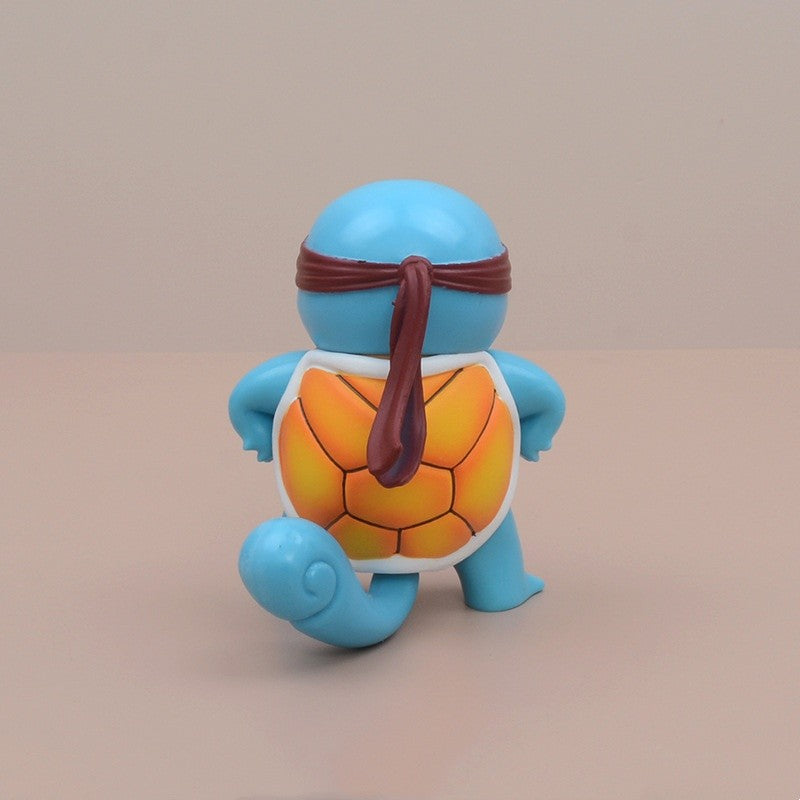 3 Estilos Boneco Pokémon 9cm Squirtle de Óculos de Sol Figura PVC Modelo Colecionável Pokémon Go Boneco de Ação Presente de Aniversário Infantil
