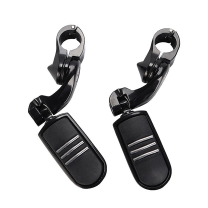 1 1/4" 32mm Motorcycle Foot Rest Highway Engine Guard Foot Pegs Mount Footrest For Harley Touring Honda Kawasaki Suzuki Yamaha