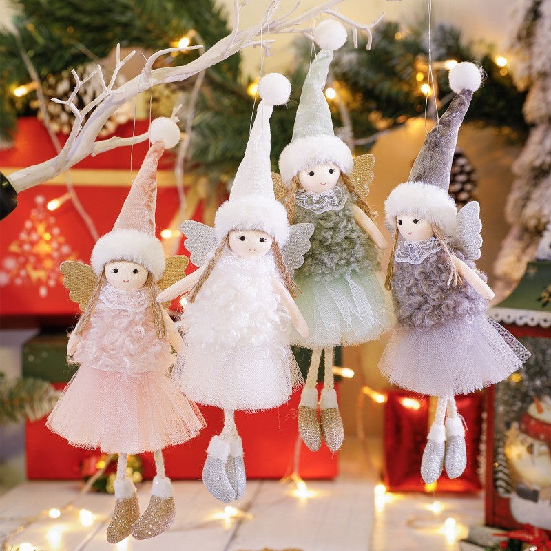 2024 New Year Gift Cute Christmas Angel Doll Xmas Tree Ornament Noel Deco Christmas Decoration for Home Natal Navidad 2023 Decor