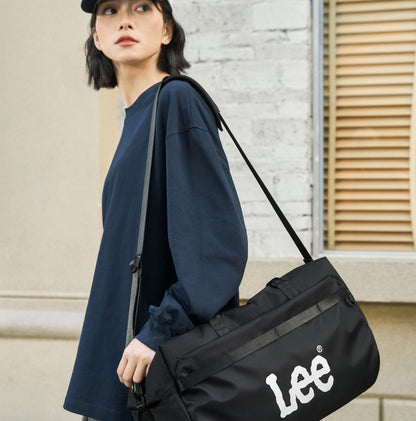 LEE Business Fitness Travel Bag Large-Capacity Shoulder Bag Men Women Duffle Bag Waterproof Oxford Leisure Traveling Sports Use