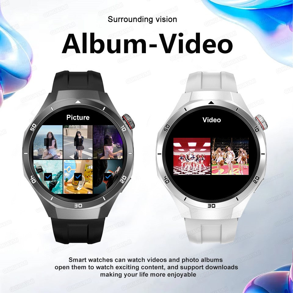 GT5 Pro Smart Watch Global Version 32GB Memory GPS navigation NFC Music Video play Call Titanium alloy Waterproof Smartwatch 5