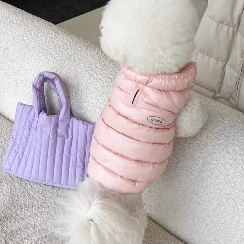 Roupas Sólidas de Cachorro da Moda Casaco de Cachorro Quente e Macio Colete de Inverno para Filhotes Jaqueta Impermeável para Gatos Fantasias de Estimação Suprimentos para Chihuahua
