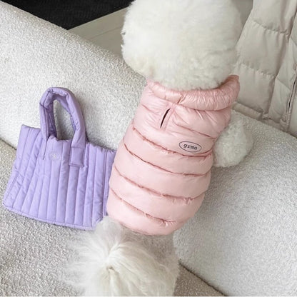 Roupas Sólidas de Cachorro da Moda Casaco de Cachorro Quente e Macio Colete de Inverno para Filhotes Jaqueta Impermeável para Gatos Fantasias de Estimação Suprimentos para Chihuahua