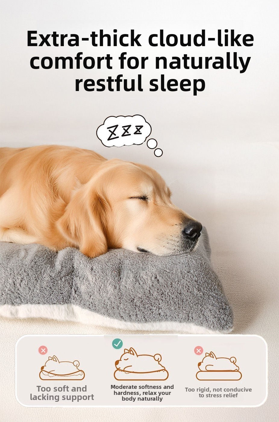 Cama Para Cães Extra Grande Sofá De Pelúcia Para Cães, Cama Para Animais De Estimação De Poliéster Super Macio, Engrossado, Tapete Para Cães Grandes De Inverno