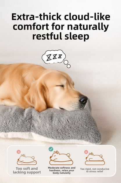 Cama Para Cães Extra Grande Sofá De Pelúcia Para Cães, Cama Para Animais De Estimação De Poliéster Super Macio, Engrossado, Tapete Para Cães Grandes De Inverno