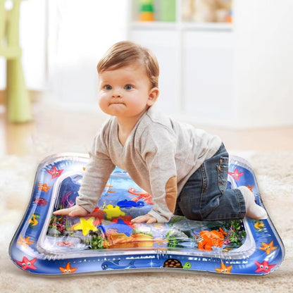 Almofada de Atividades Aquáticas Criativas para Bebês Tapete Inflável para Barriga para o Desenvolvimento Sensorial Brinquedos de Atividades Aquáticas para Bebês e Crianças Pequenas