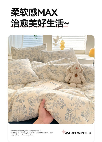 Bonenjoy Floral Style Duvet Cover Sets Single/Queen/King Soft Washed Cotton Bed Cover Sets dekbedovertrek 240x220 Bedding Sets