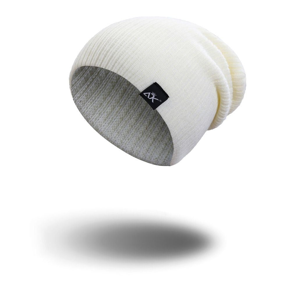 Novos Gorros de Outono Inverno para Mulheres Homens Chapéus de Malha Quentes Feminino Gorro Folgado Aquecedor Boné Feminino Macio Confortável