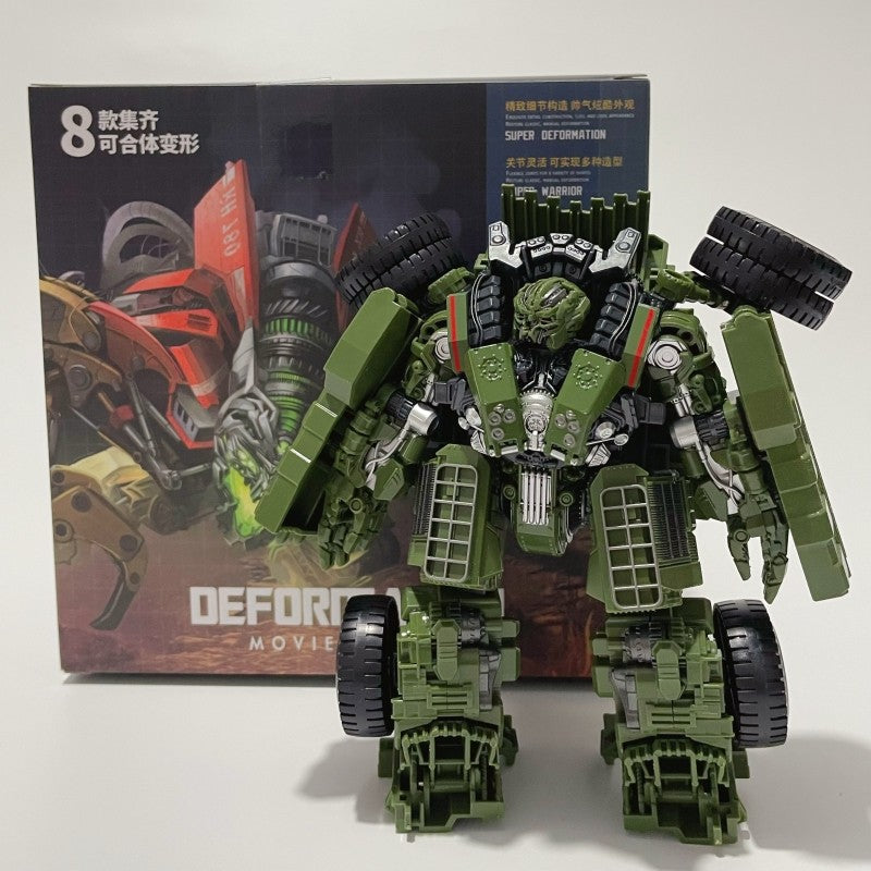 DD02 Anime Transformation Toys AOYI 8 EM 1 Boneco Articulado Maneiro Modelo Scrapper G1 KO SS60 Devastator Engenharia Carro Robô Menino